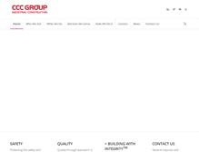 Tablet Screenshot of cccgroupinc.com